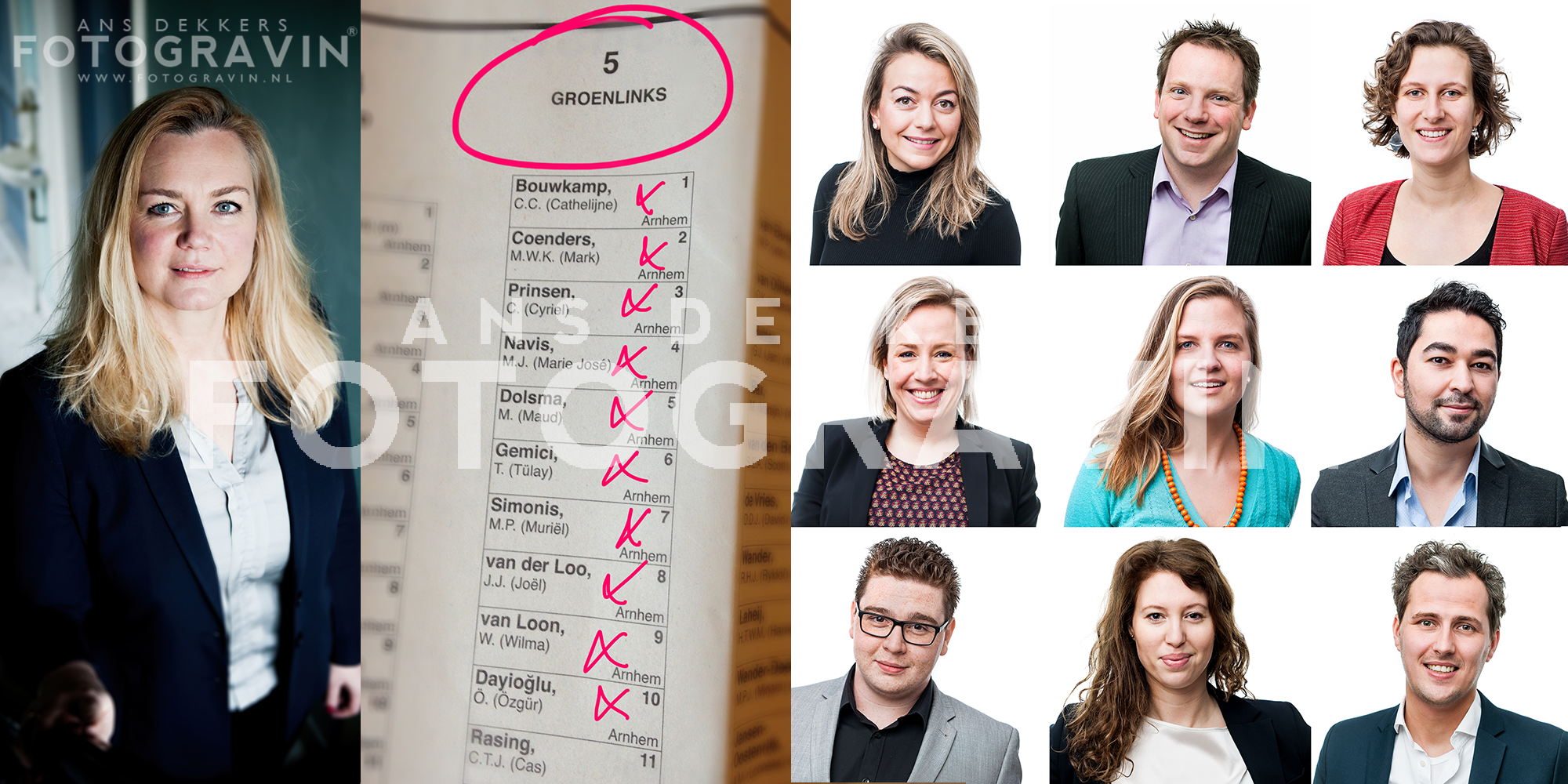 Portretten Groenlinks Arnhem